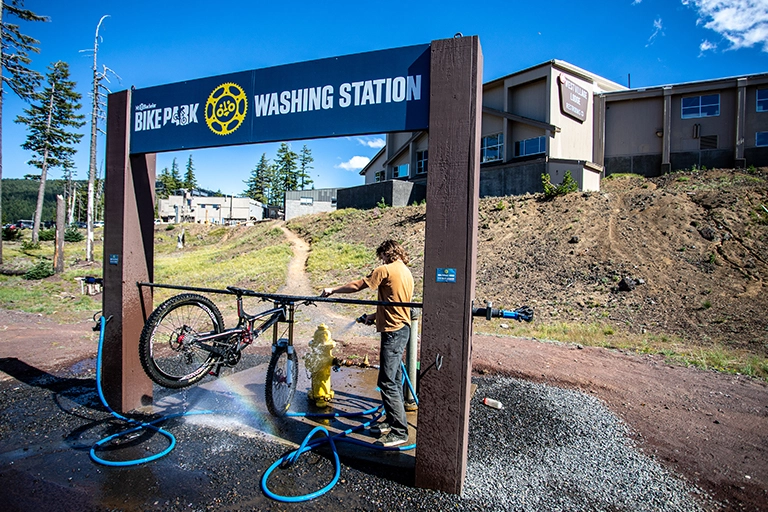 Mountain bike wash station orders